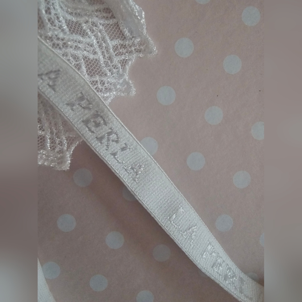 La Perla White Lace Trim Underwire Bra 34B - Picture 4 of 6